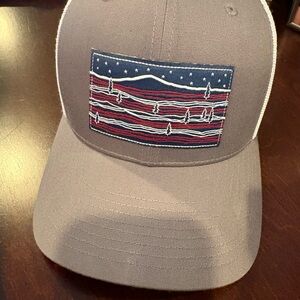 Columbia White Mesh Trucker Hat